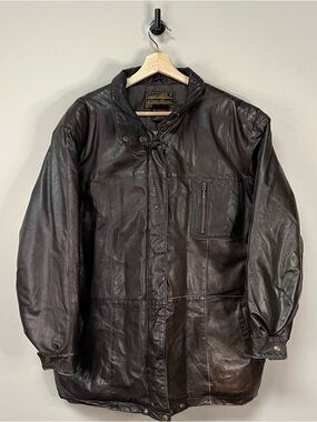 Womens Vtg 90s Eddie Bauer Leather Jacket